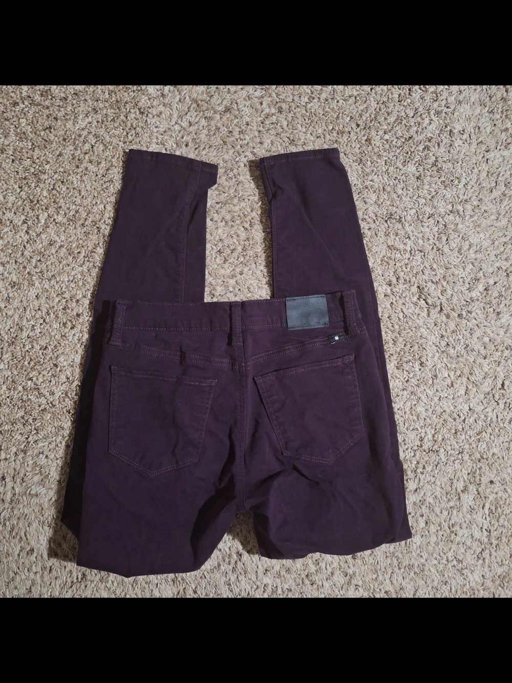 Lucky Brand Brooke Legging Jeans Plum Purple Soft Sateen 6/28